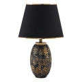 Stolní lampa RAMZES 1xE27/40W/230V černá/zlatá