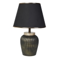 Stolní lampa RAMZES 1xE27/40W/230V černá/zlatá