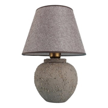 Stolní lampa RAMZES 1xE27/40W/230V hnědá