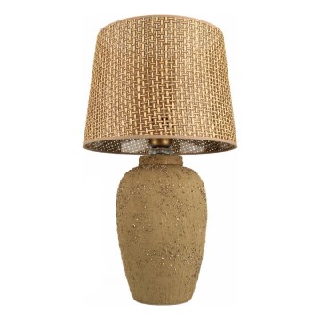 Stolní lampa RAMZES 1xE27/40W/230V hnědá