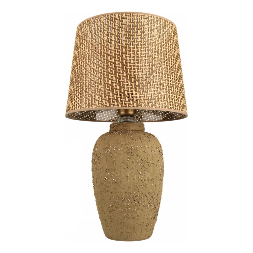 Stolní lampa RAMZES 1xE27/40W/230V hnědá