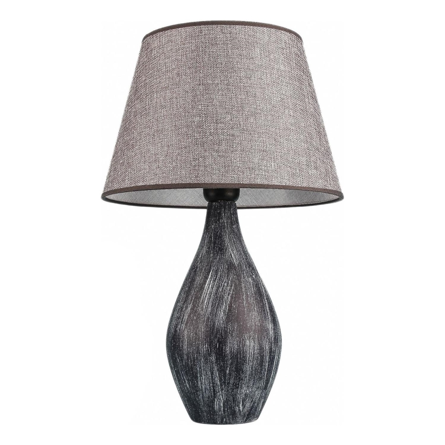 Stolní lampa RAMZES 1xE27/40W/230V šedá