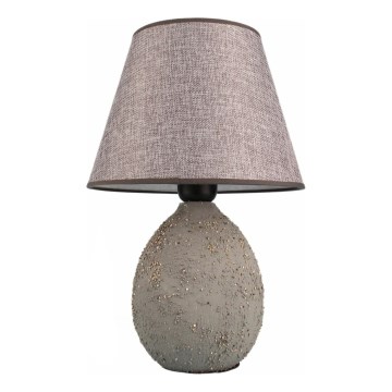 Stolní lampa RAMZES 1xE27/40W/230V šedá