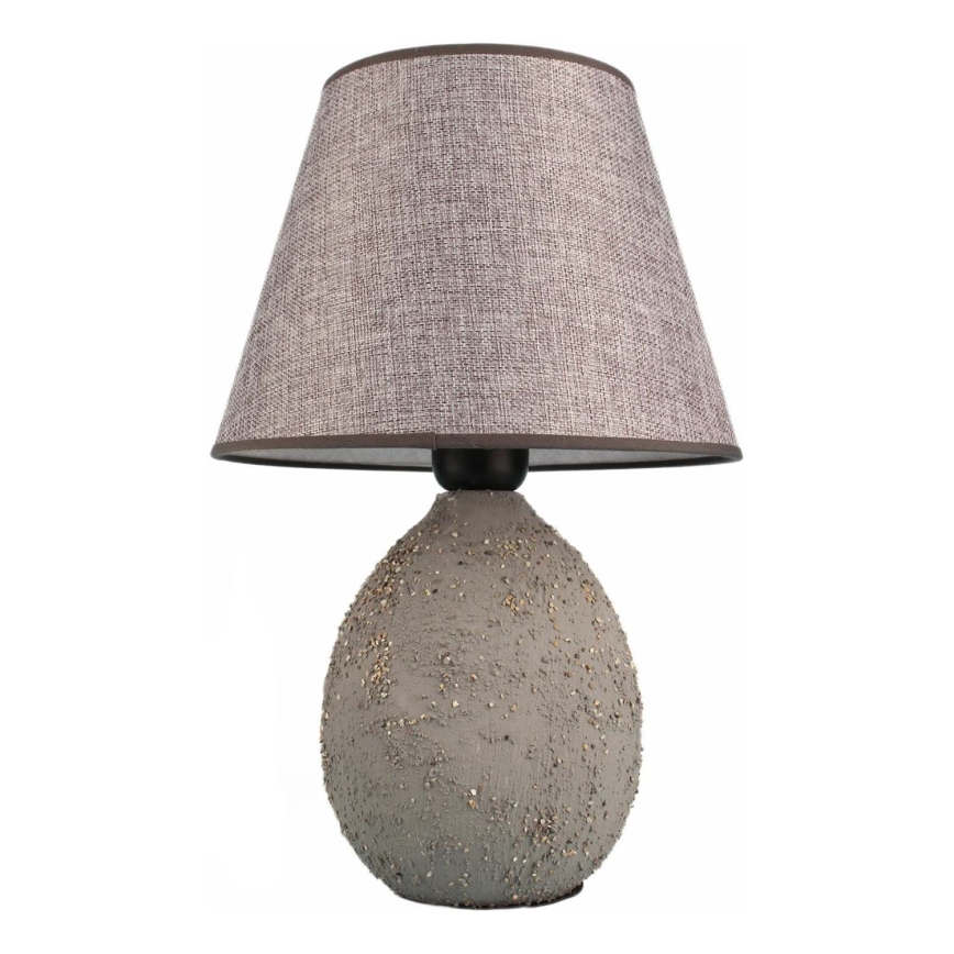 Stolní lampa RAMZES 1xE27/40W/230V šedá