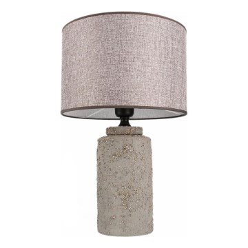 Stolní lampa RAMZES 1xE27/40W/230V šedá