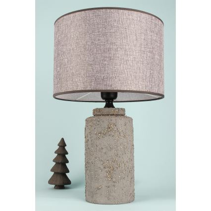 Stolní lampa RAMZES 1xE27/40W/230V šedá