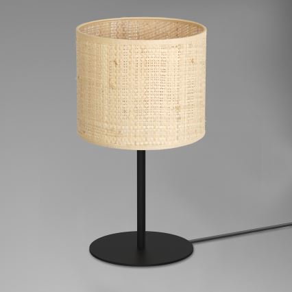 Stolní lampa RATTAN 1xE27/60W/230V pr. 18 cm ratan