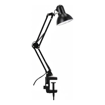 Stolní lampa s klipem 1xE27/60W/230V černá