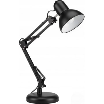 Stolní lampa s klipem 2v1 1xE27/60W/230V černá