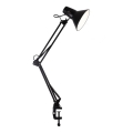 Stolní lampa s klipem WORKER 1xE27/10W/230V černá