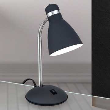 Stolní lampa SCHOOL 1xE27/40W/230V černá/matný chrom