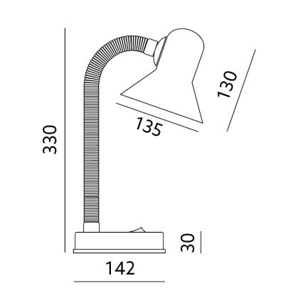 Stolní lampa SMIESZEK 1xE27/40W/230V modrá