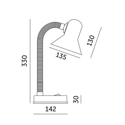 Stolní lampa SMIESZEK 1xE27/40W/230V růžová