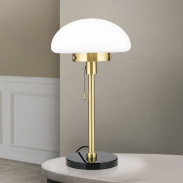 Stolní lampa SPARTA 1xE27/40W/230V zlatá/černá