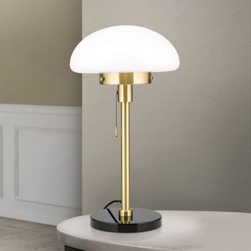 Stolní lampa SPARTA 1xE27/40W/230V zlatá/černá