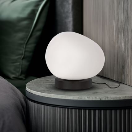 Stolní lampa STONES 1xE27/40W/230V černá