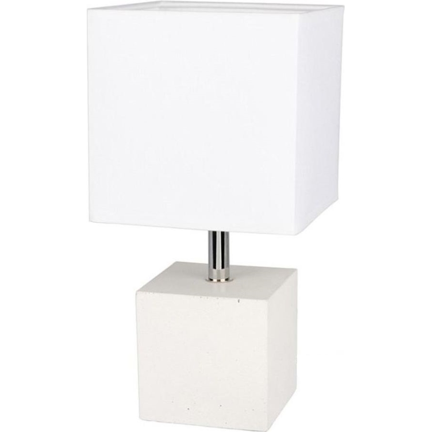 Stolní lampa STRONG SQUARE 1xE27/25W/230V beton – FSC certifikováno