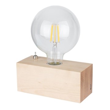 Stolní lampa THEO 1xE27/25W/230V bříza