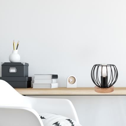 Stolní lampa TIMO 1xE27/60W/230V černá