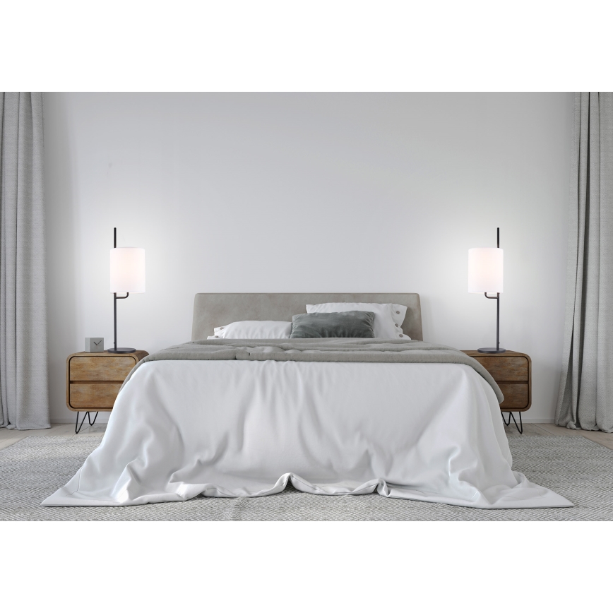 Stolní lampa TOKYO 1xE27/40W/230V černá/bílá