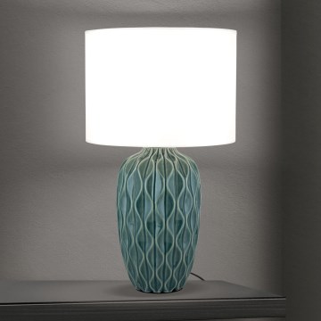 Stolní lampa TORTUGA 1xE27/40W/230V zelená/bílá