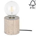 Stolní lampa TRABO 1xE27/25W/230V – FSC certifikováno