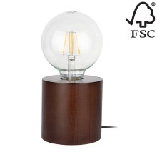 Stolní lampa TRONGO ROUND 1xE27/25W/230V buk – FSC certifikováno