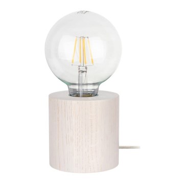 Stolní lampa TRONGO ROUND 1xE27/25W/230V dub