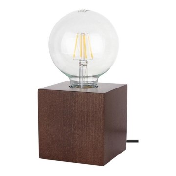 Stolní lampa TRONGO SQUARE 1xE27/25W/230V buk