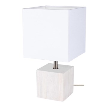 Stolní lampa TRONGO SQUARE 1xE27/25W/230V dub