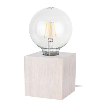 Stolní lampa TRONGO SQUARE 1xE27/25W/230V dub