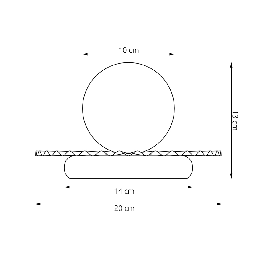 Stolní lampa UMBRA 1xG9/8W/230V béžová