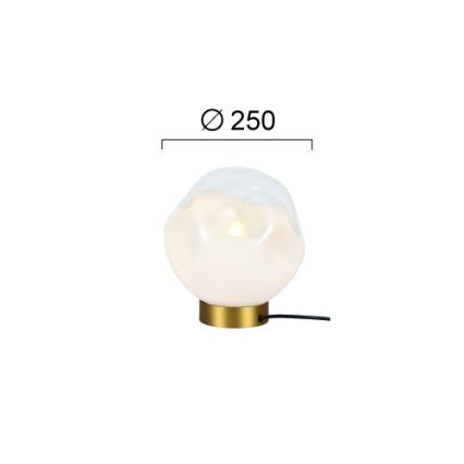 Stolní lampa VANA 1xE27/40W/230V krémová/zlatá