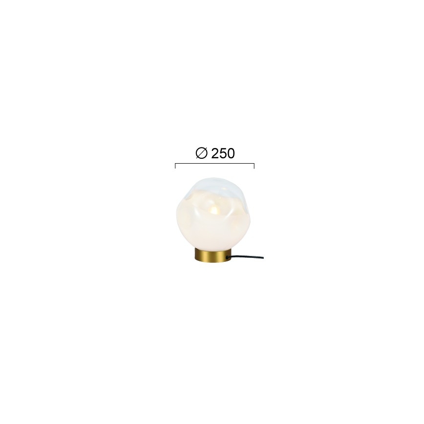Stolní lampa VANA 1xE27/40W/230V krémová/zlatá