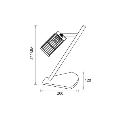 Stolní lampa VERTICAL 1xGU10/8W/230V bílá