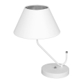 Stolní lampa VICTORIA 1xE27/60W/230V bílá