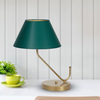 Stolní lampa VICTORIA 1xE27/60W/230V zelená