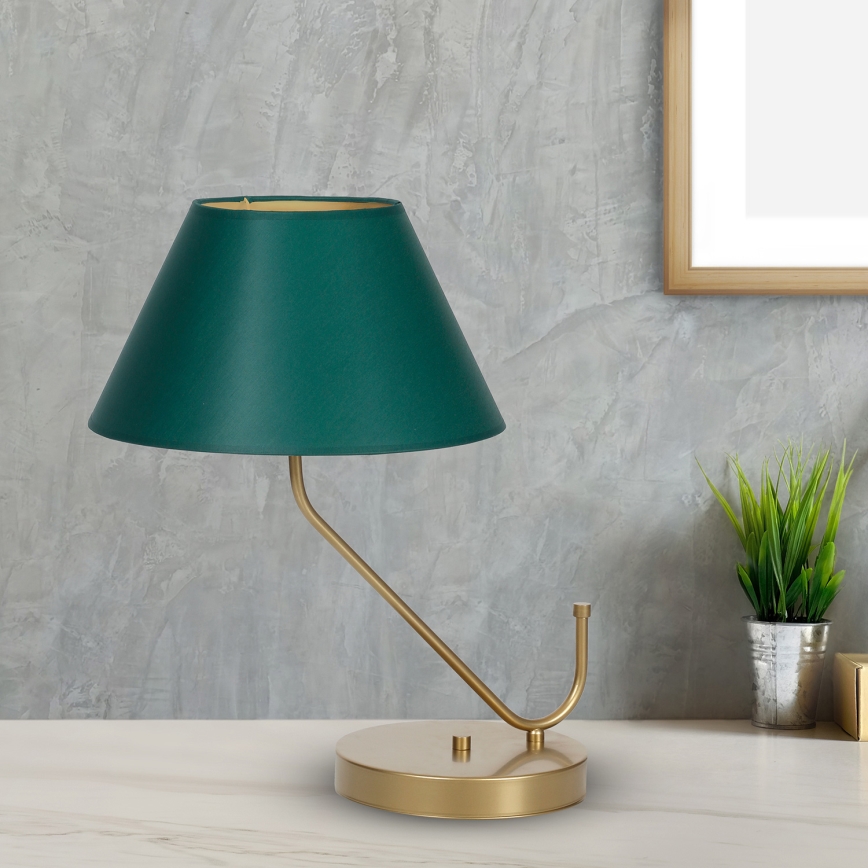 Stolní lampa VICTORIA 1xE27/60W/230V zelená