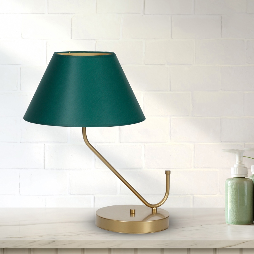 Stolní lampa VICTORIA 1xE27/60W/230V zelená