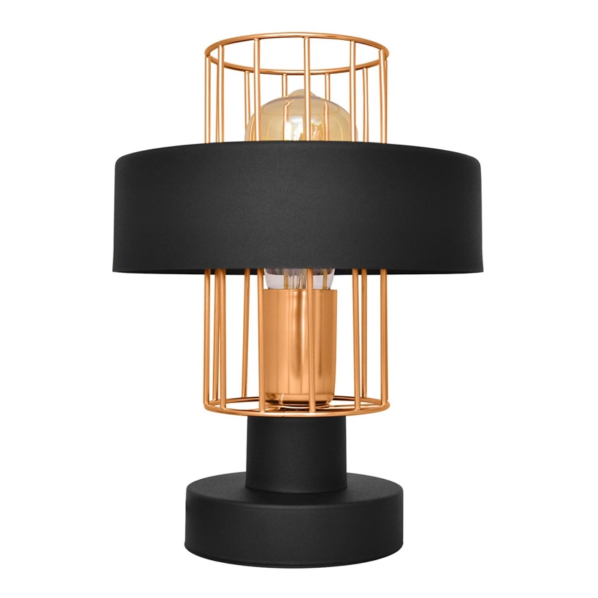 Stolní lampa VOLTA 1xE27/15W/230V černá/zlatá