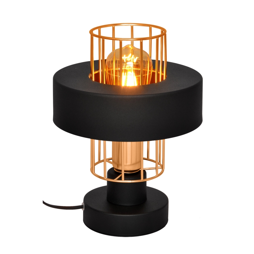 Stolní lampa VOLTA 1xE27/15W/230V černá/zlatá