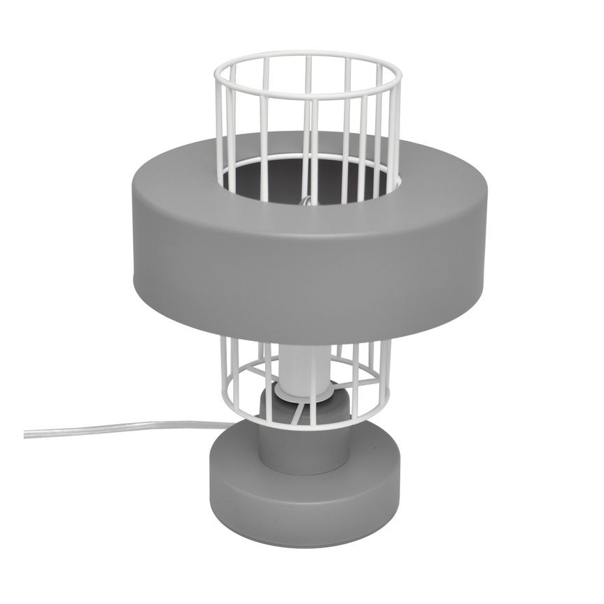 Stolní lampa VOLTA 1xE27/15W/230V šedá
