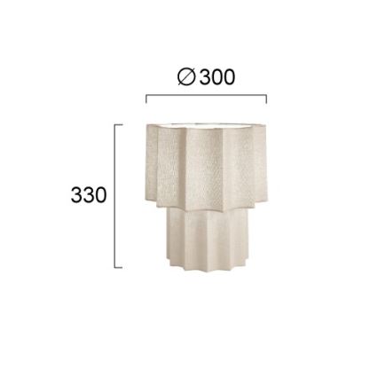 Stolní lampa WAVY 1xE27/14W/230V béžová