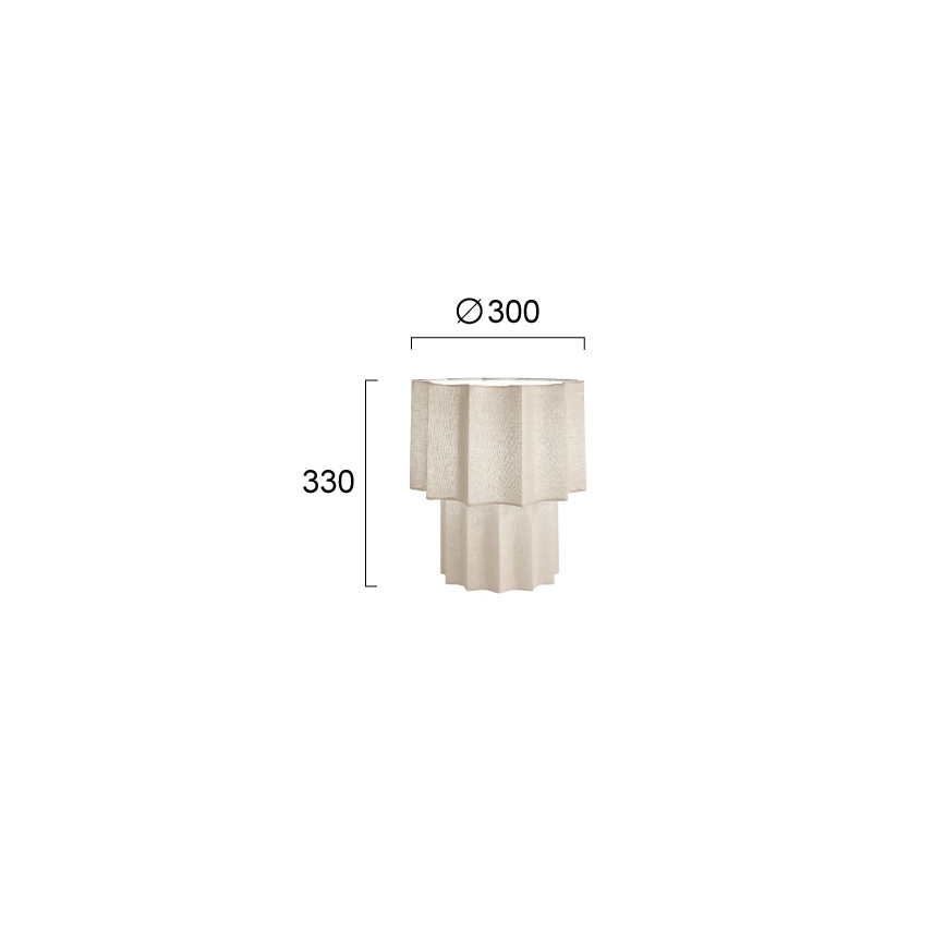 Stolní lampa WAVY 1xE27/14W/230V béžová