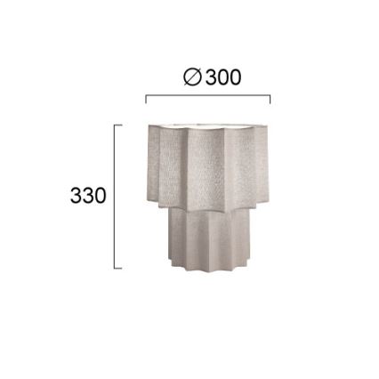 Stolní lampa WAVY 1xE27/14W/230V šedá
