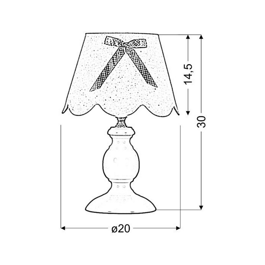 Stolní lampa WHILMA 1xE14/40W/230V