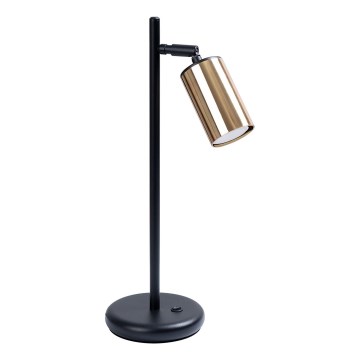Stolní lampa WINX 1xGU10/10W/230V černá/zlatá