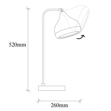 Stolní lampa YILDO 1xE27/40W/230V