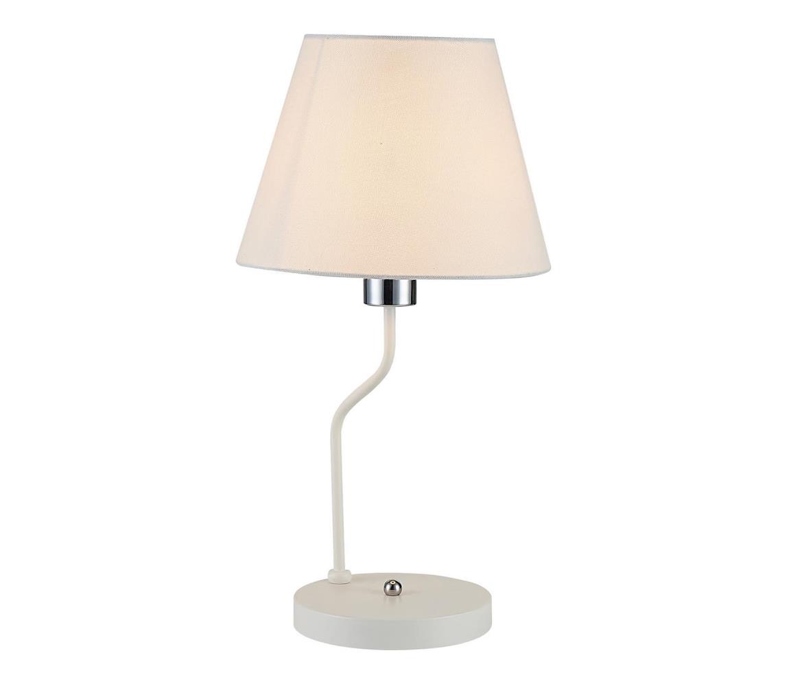 Candellux Stolní lampa YORK 1xE14/60W/230V bílá CA0715