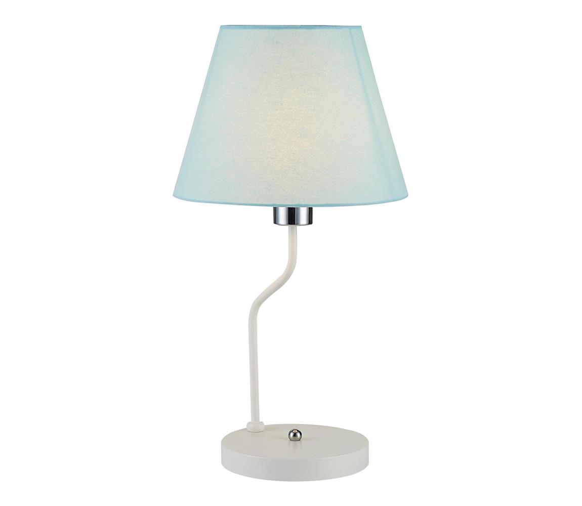 Candellux Stolní lampa YORK 1xE14/60W/230V bílá/modrá CA0714
